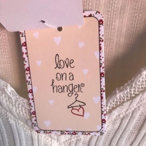 Love on a Hanger NWT Cream Sweater - Picture 8 of 8